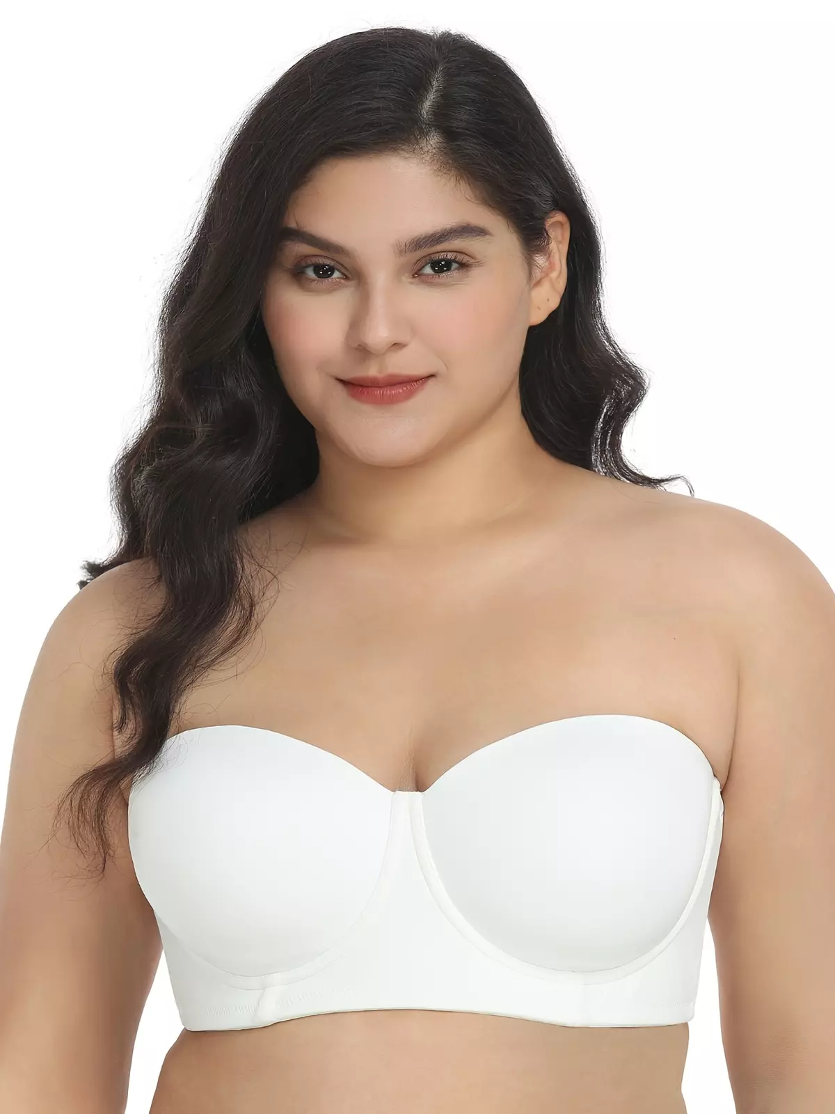 Strapless Bras For Women Push Up, Underwire Bandeau, Supportive Lift Push Up Padded T-Shirt Bras