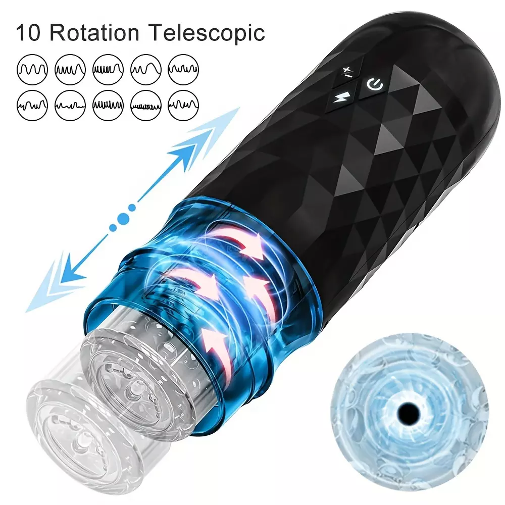 Automatic Male Masturbator Telescopic Rotation Vagina Masturbation Equipment Sex Toys For Men Goods For Adults Piston Mastubator
