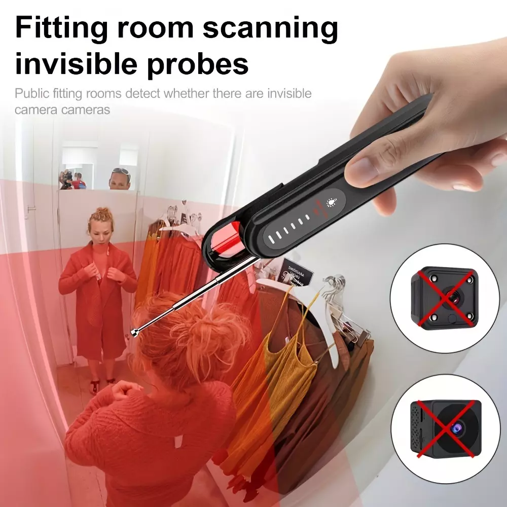 Anti-Spy Detector, Bug Detector Electronic Sweeper, RF Signal Detector, 5 Levels Sensitivity RF Wireless Signal Scanner
