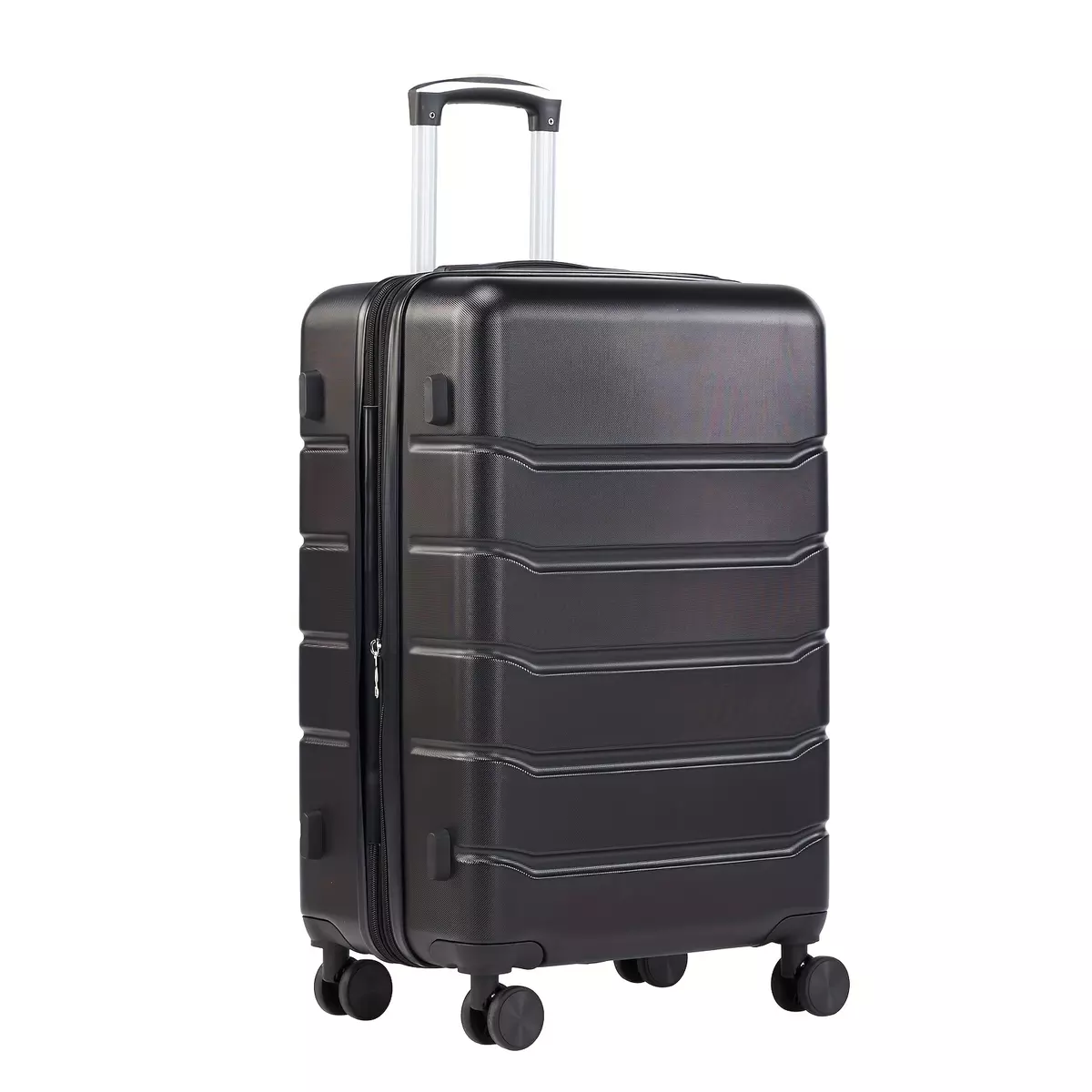24 Inch Expandable Luggage Suitcase, Travel Trolley Case With TSA Combination Lock And 3 Level Telescoping Handles-Blue