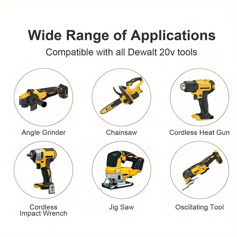 2Packs 20V-60V 12.0 AH Replacement Battery for Dewalt 20V-60V Compatible with Dewalt DCB200 DCD DCF DCG Series Cordless Power Tools
