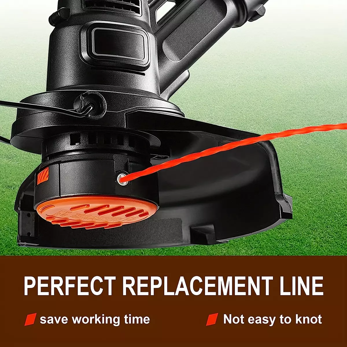 1pc Grass Trimmer Line Nylon Spiral Brush Cutter Rope Lawn Mower Head Accessory 196.85inch/393.7inch/590.55inch*2.4mm/2.7mm/3mm/3.5mm/4mm-2.7mm*393.7inch