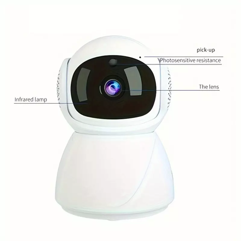 1pc 5G Dual Band WiFi 1080p High-definition Camera With Automatic Tracking, Full Color Night Vision, And Two-way Audio