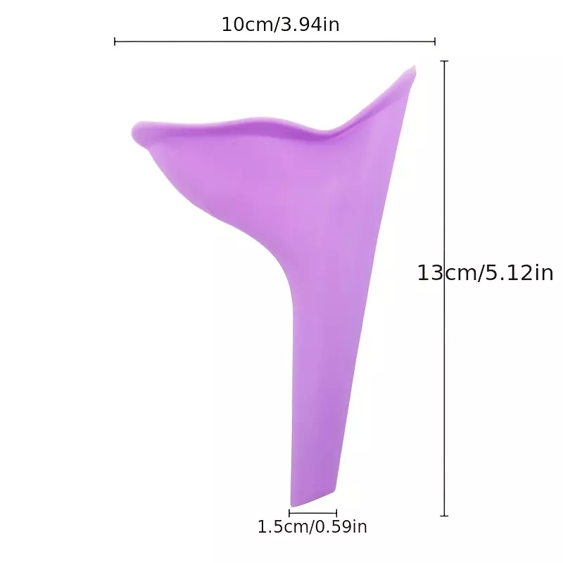 Compact & Discreet Women's Portable Urinal: Hygienic, Convenient for Travel, Camping, & Emergencies-Red