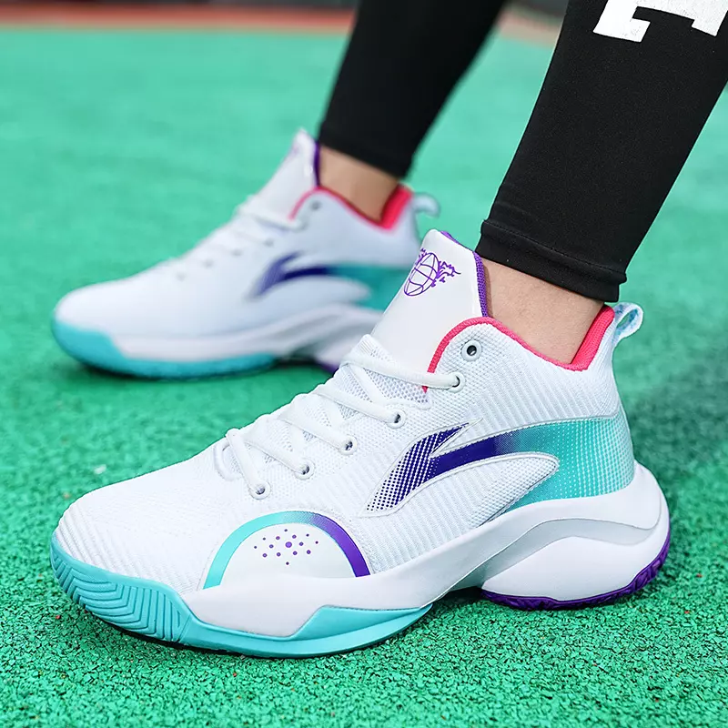 Women's Breathable Basketball Shoes, Fashion Comfortable Sports Shoes Casual Sneakers-Red