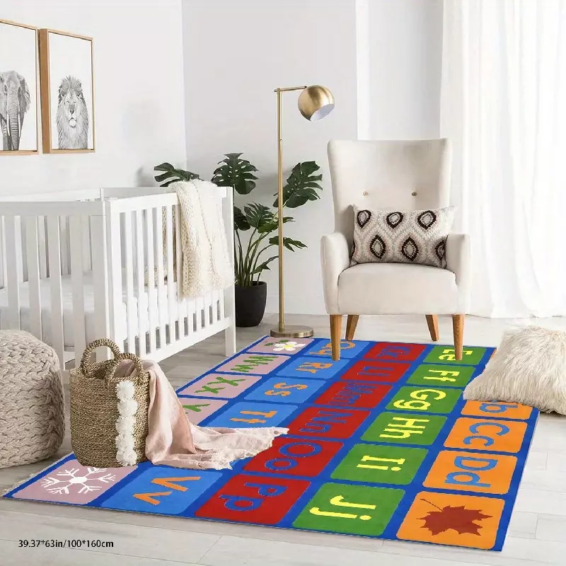 Area Rug, Washable Rug, Ideal For Living Rooms, Bedrooms Decor